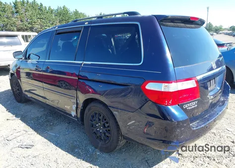 2007 Honda Odyssey Touring from USA, damaged, VIN 5FNRL38847B002789